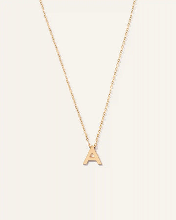 14K Gold Letter Necklace