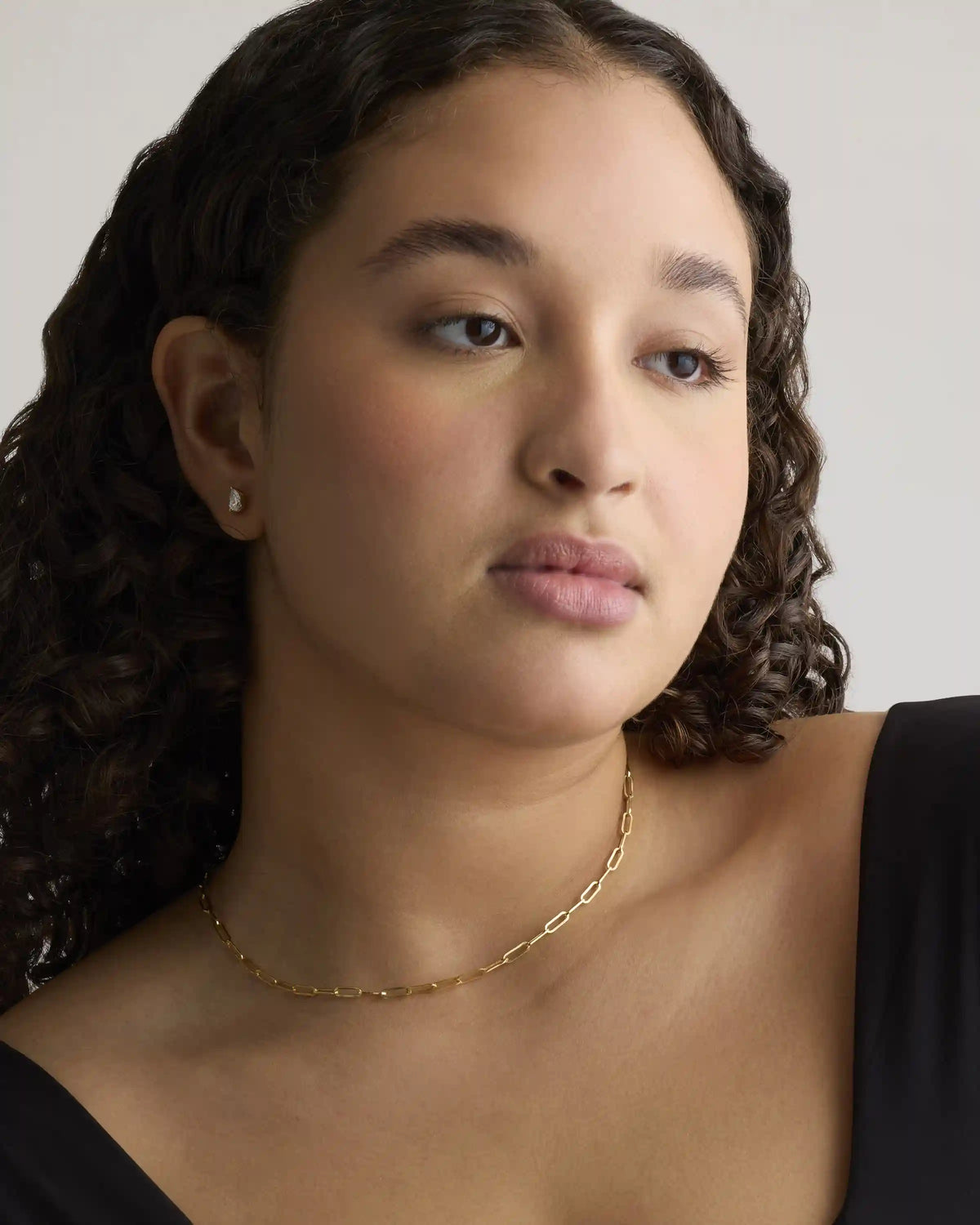 14K Gold Paperclip Chain Necklace - 3.2mm