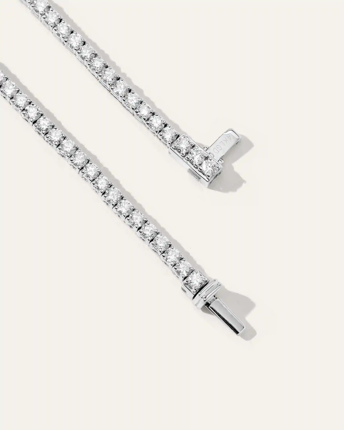14K Gold Lab Grown Diamond Tennis Necklace - 5ctw