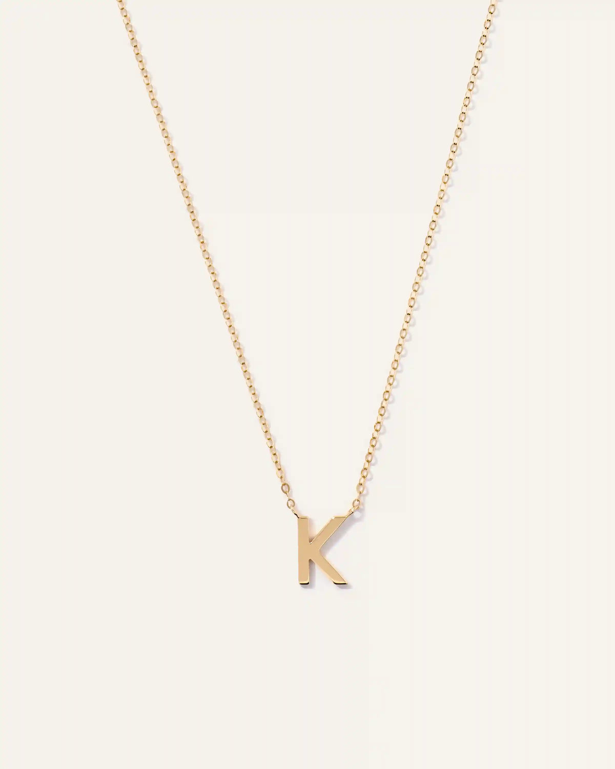 14K Gold Letter Necklace