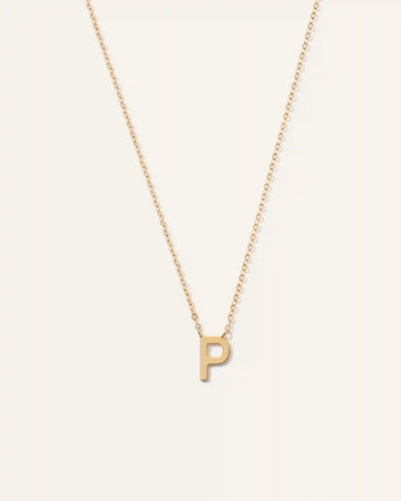 14K Gold Letter Necklace