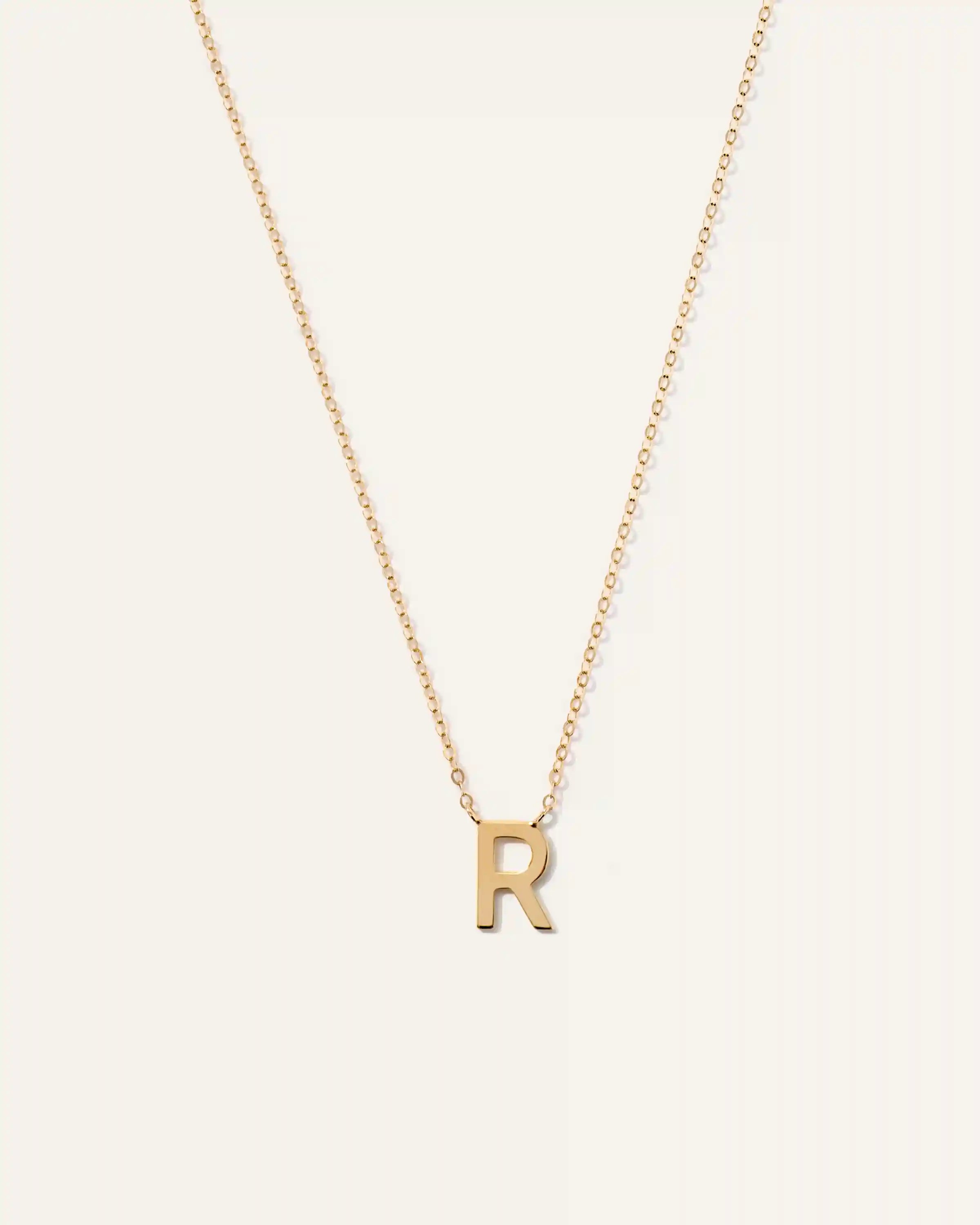 14K Gold Letter Necklace