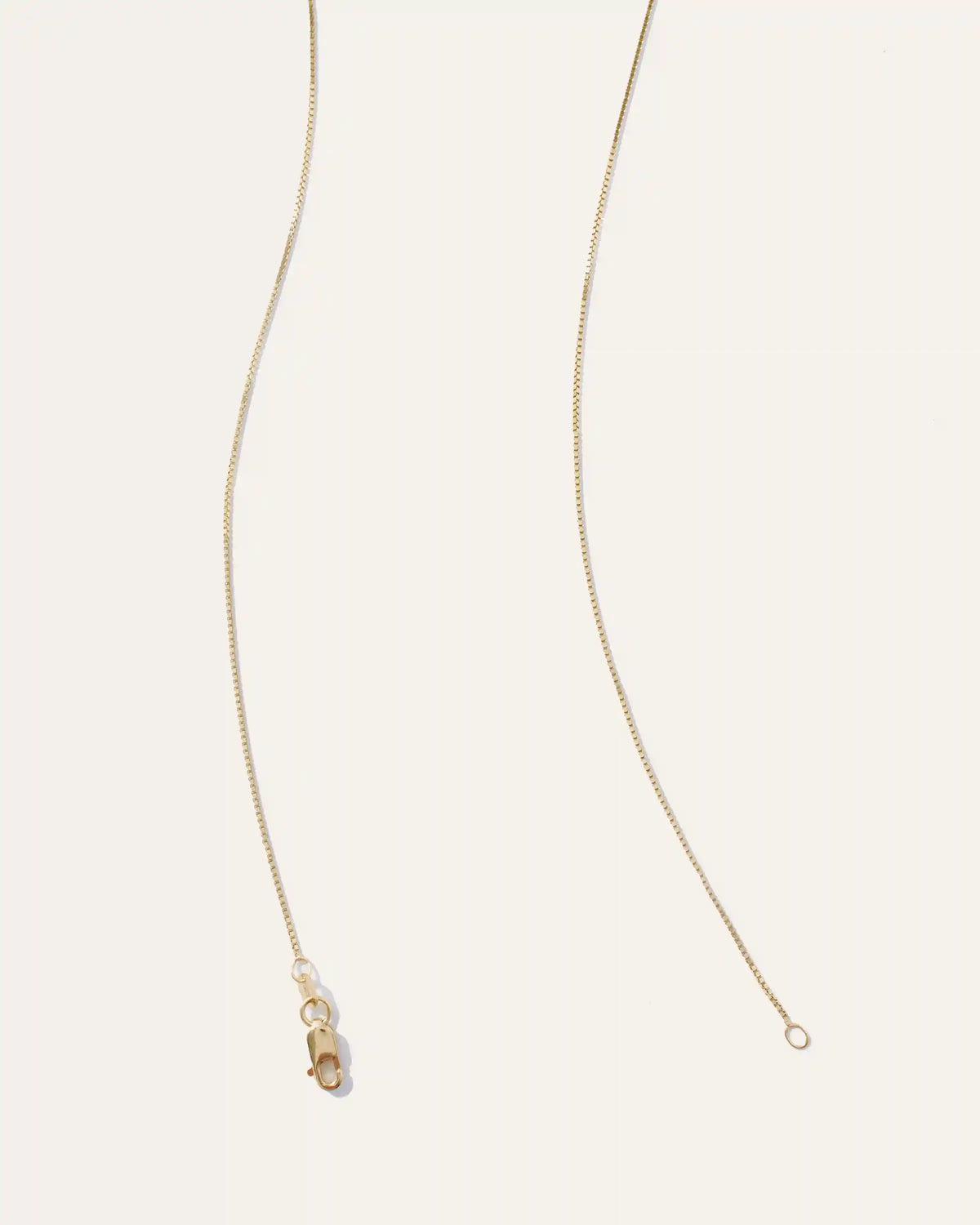 14K Gold Petite Box Chain Necklace