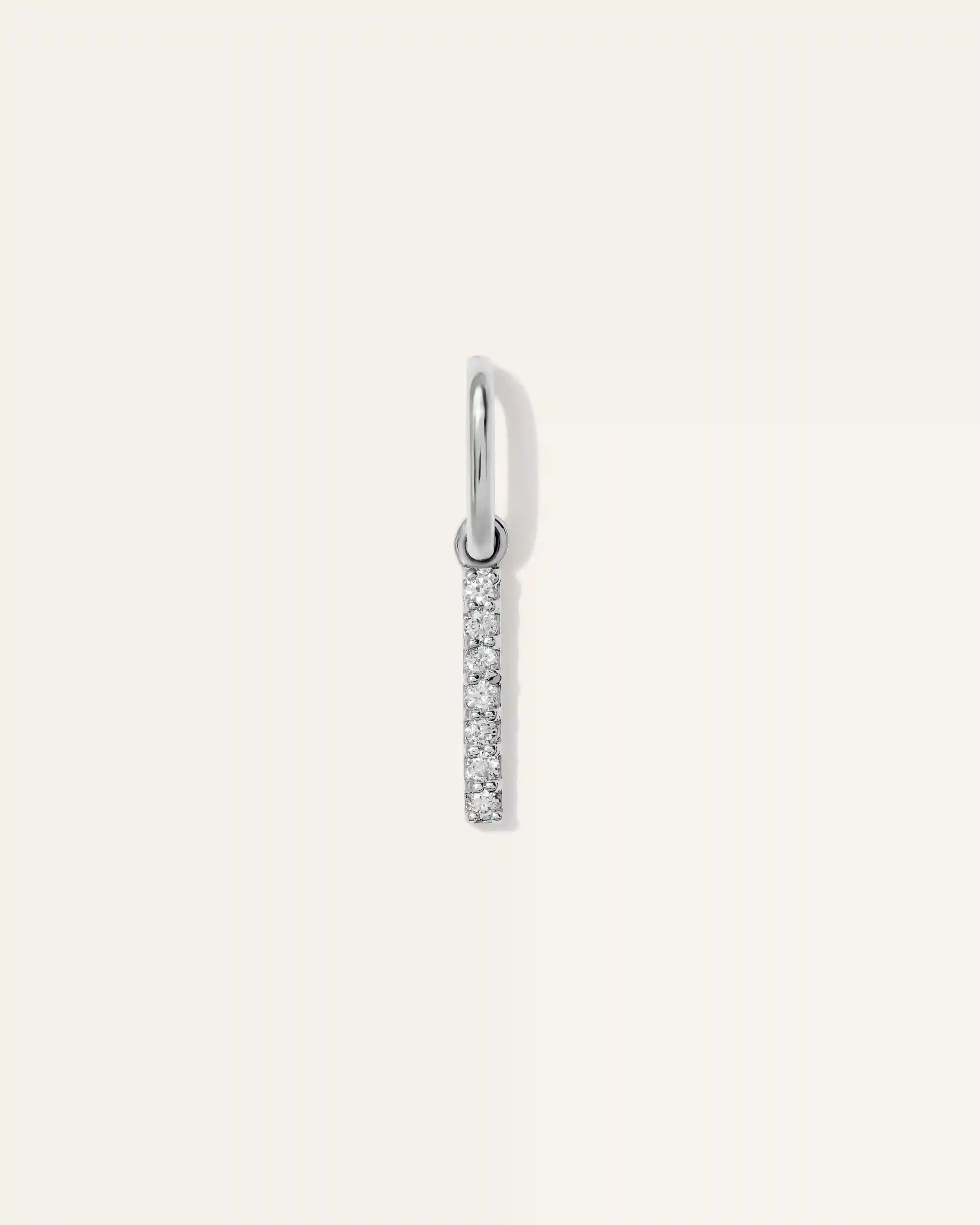 14K Gold Diamond Letter Charm