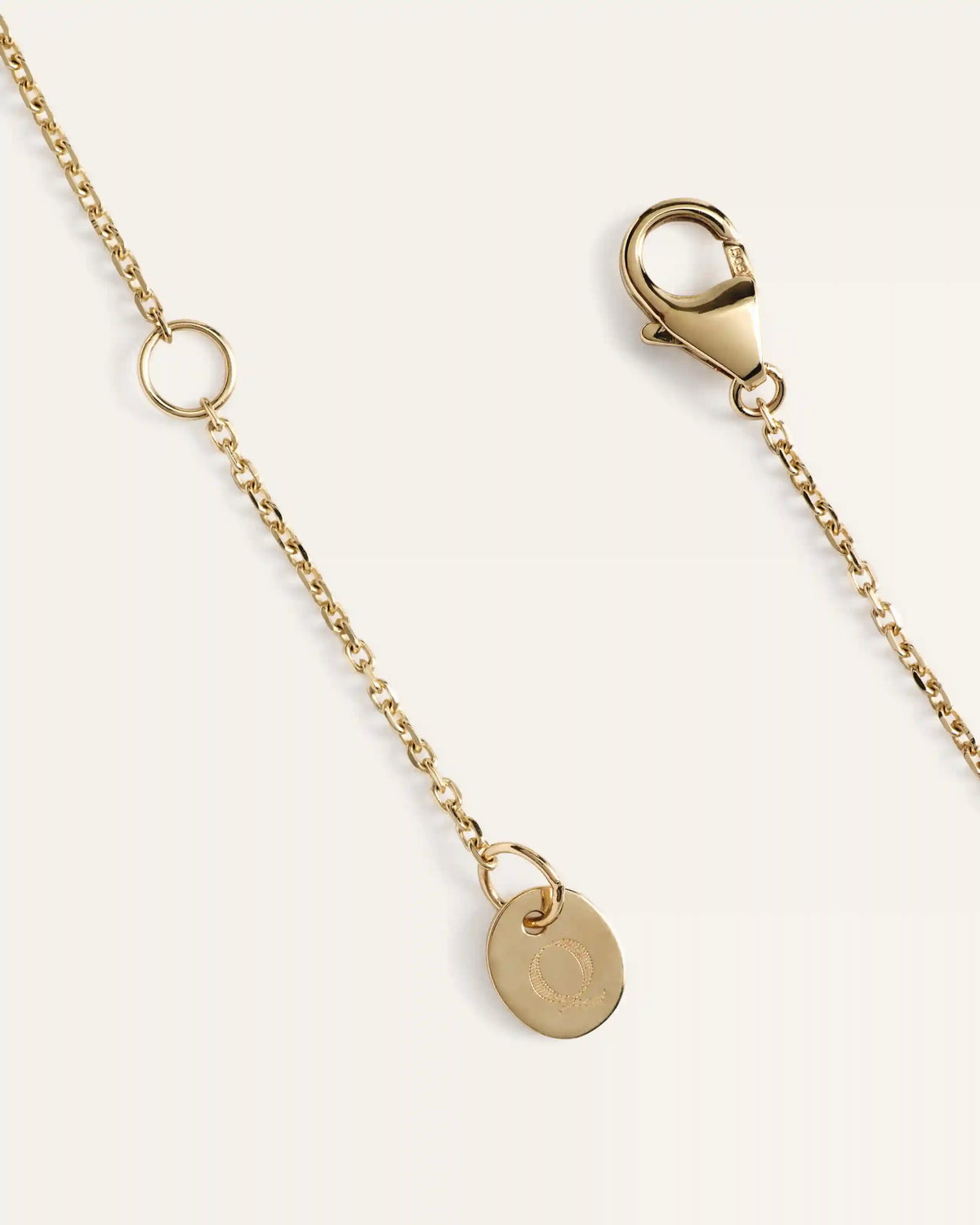 14K Gold Lab Grown Diamond Bezel Necklace