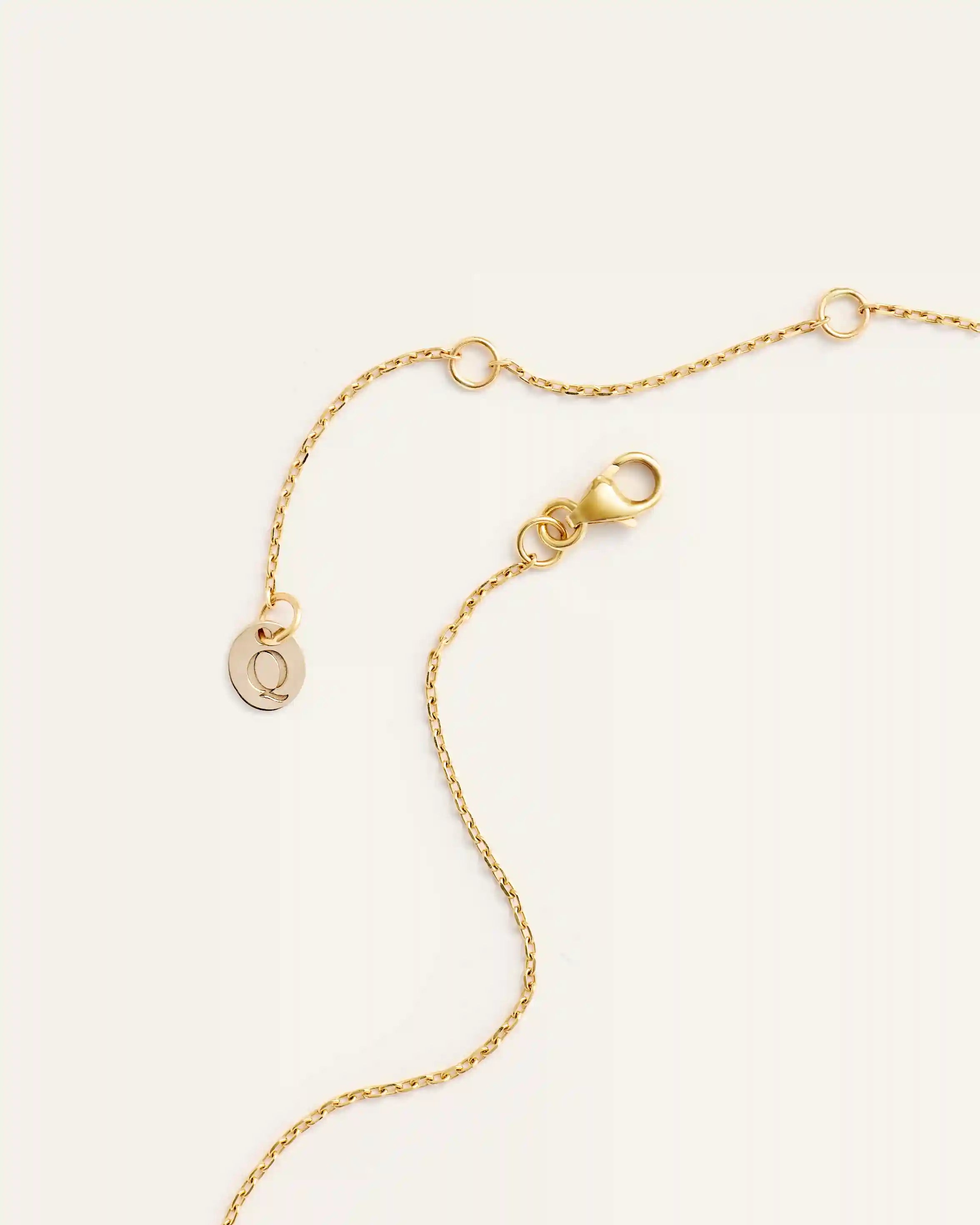 14K Gold Lab Grown Diamond Bezel Necklace