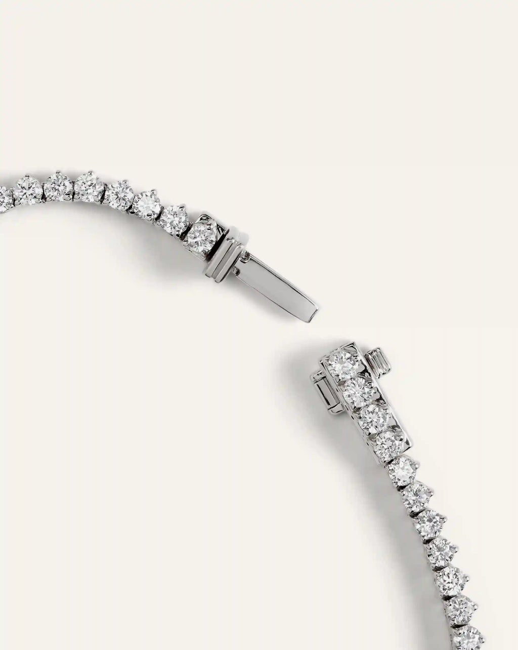 14K Gold Lab Grown Diamond Graduated Tennis Necklace - 10ctw