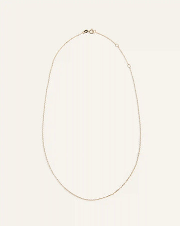 10K Gold Delicate Cable Chain Necklace