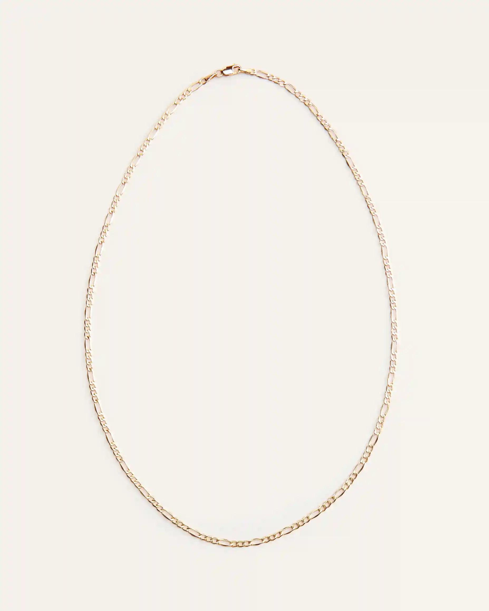 10K Gold Figaro Chain Necklace