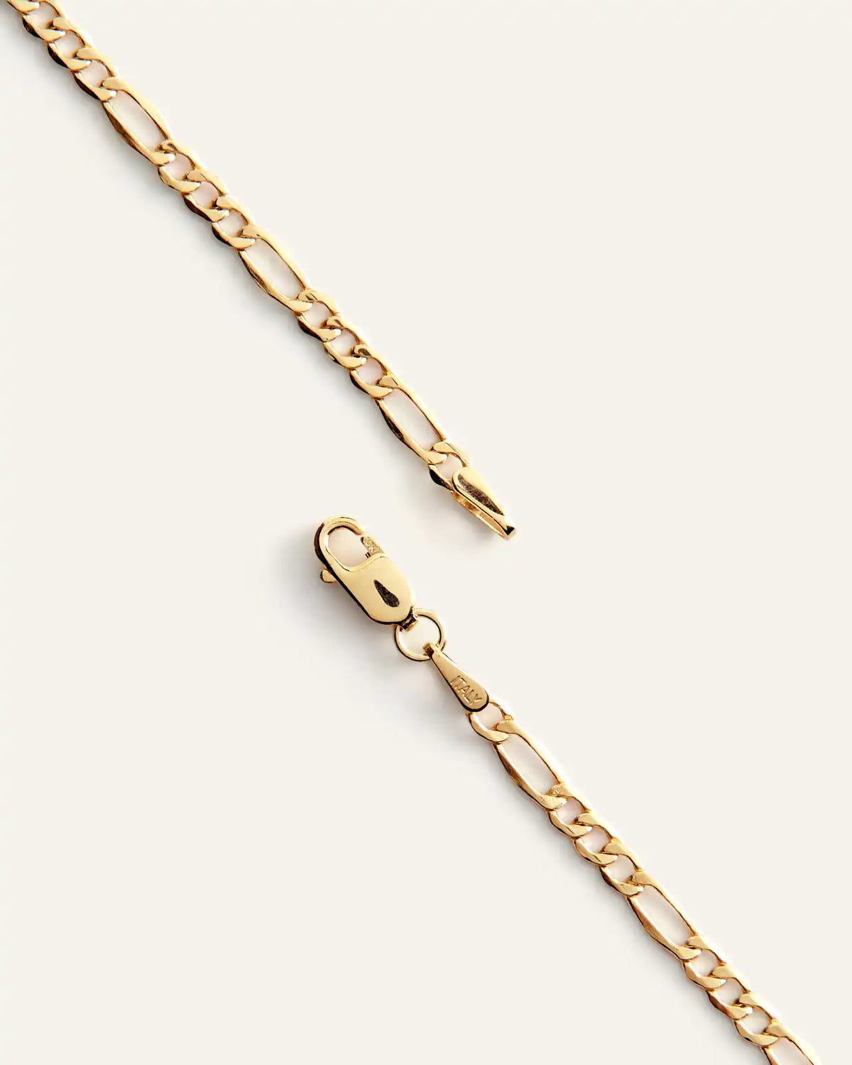 10K Gold Figaro Chain Necklace