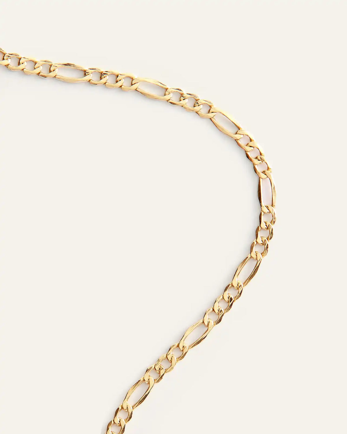 10K Gold Figaro Chain Necklace