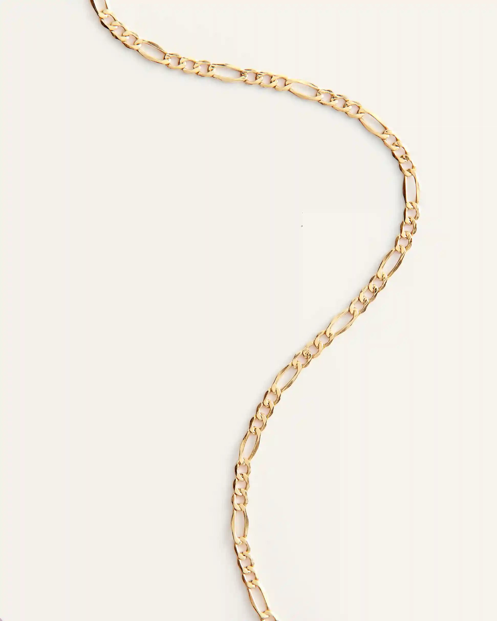 10K Gold Figaro Chain Necklace