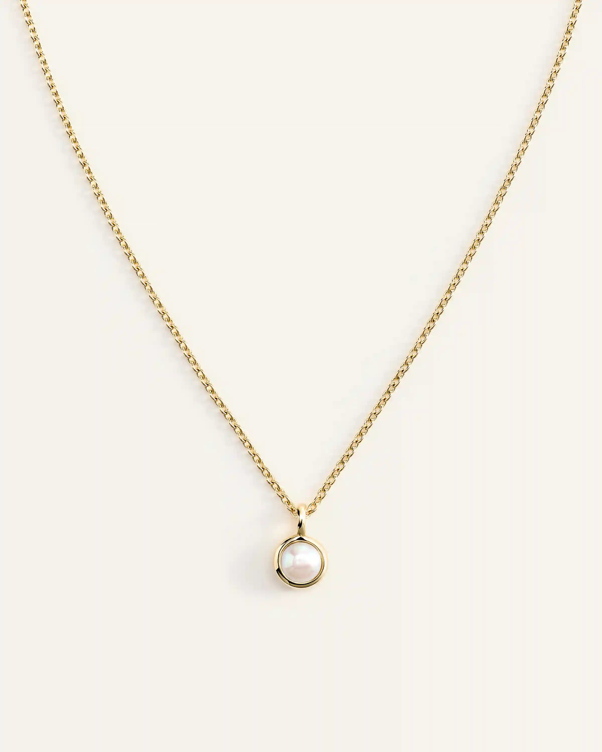 14K Gold Birthstone Solitaire Bezel Pendant