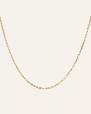 14K Gold Petite Valentino Chain Necklace