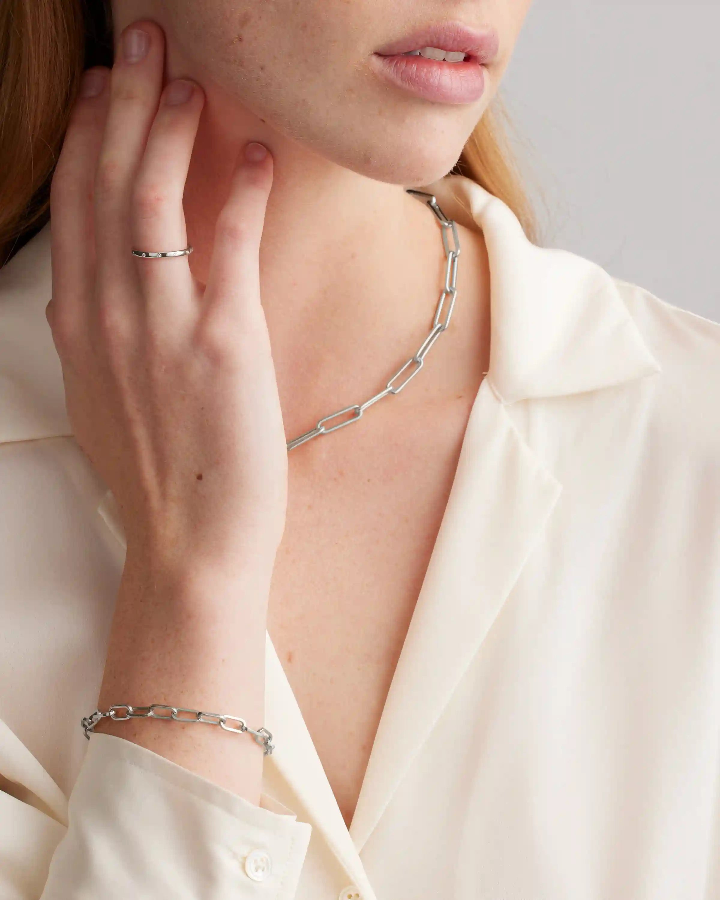 Bold Paperclip Chain Necklace