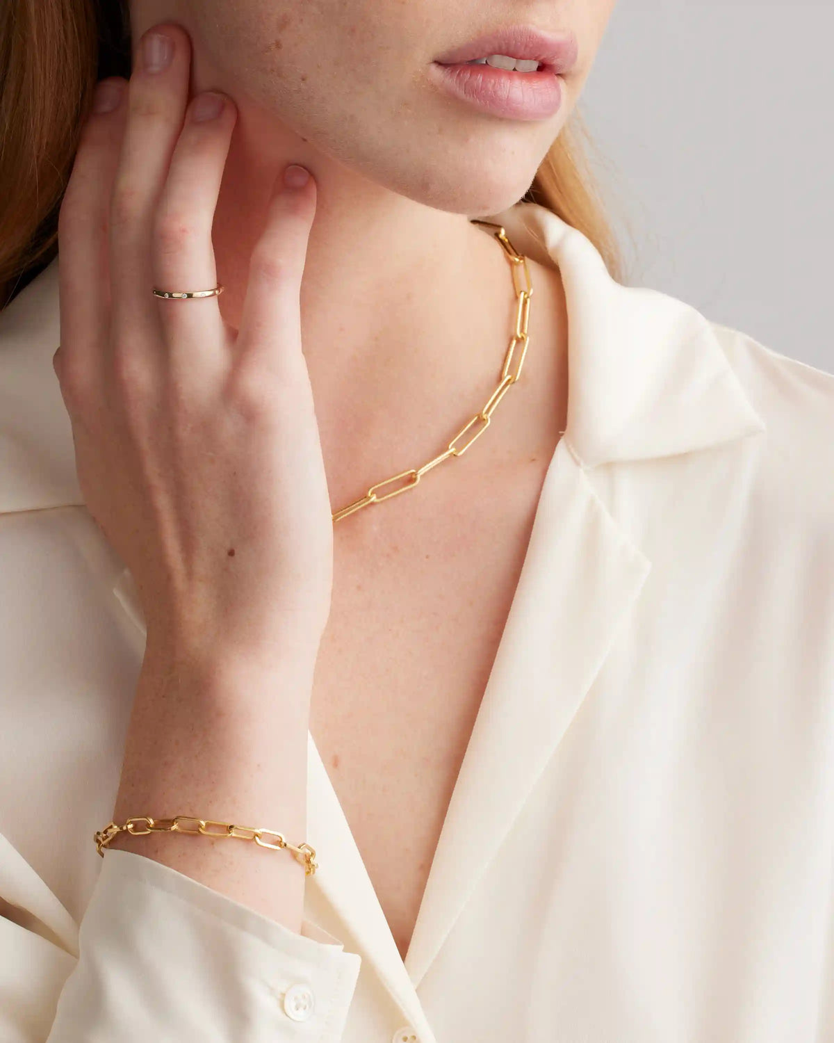 Bold Paperclip Chain Necklace