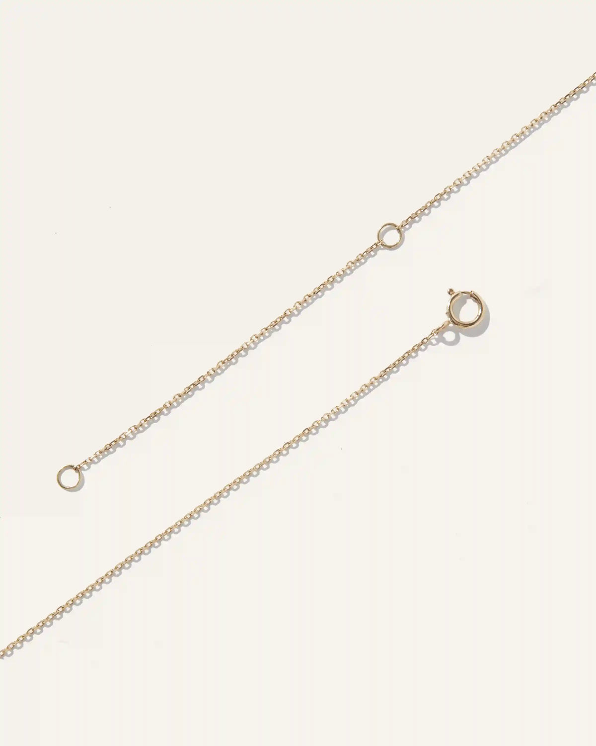 14K Gold Wishbone Necklace