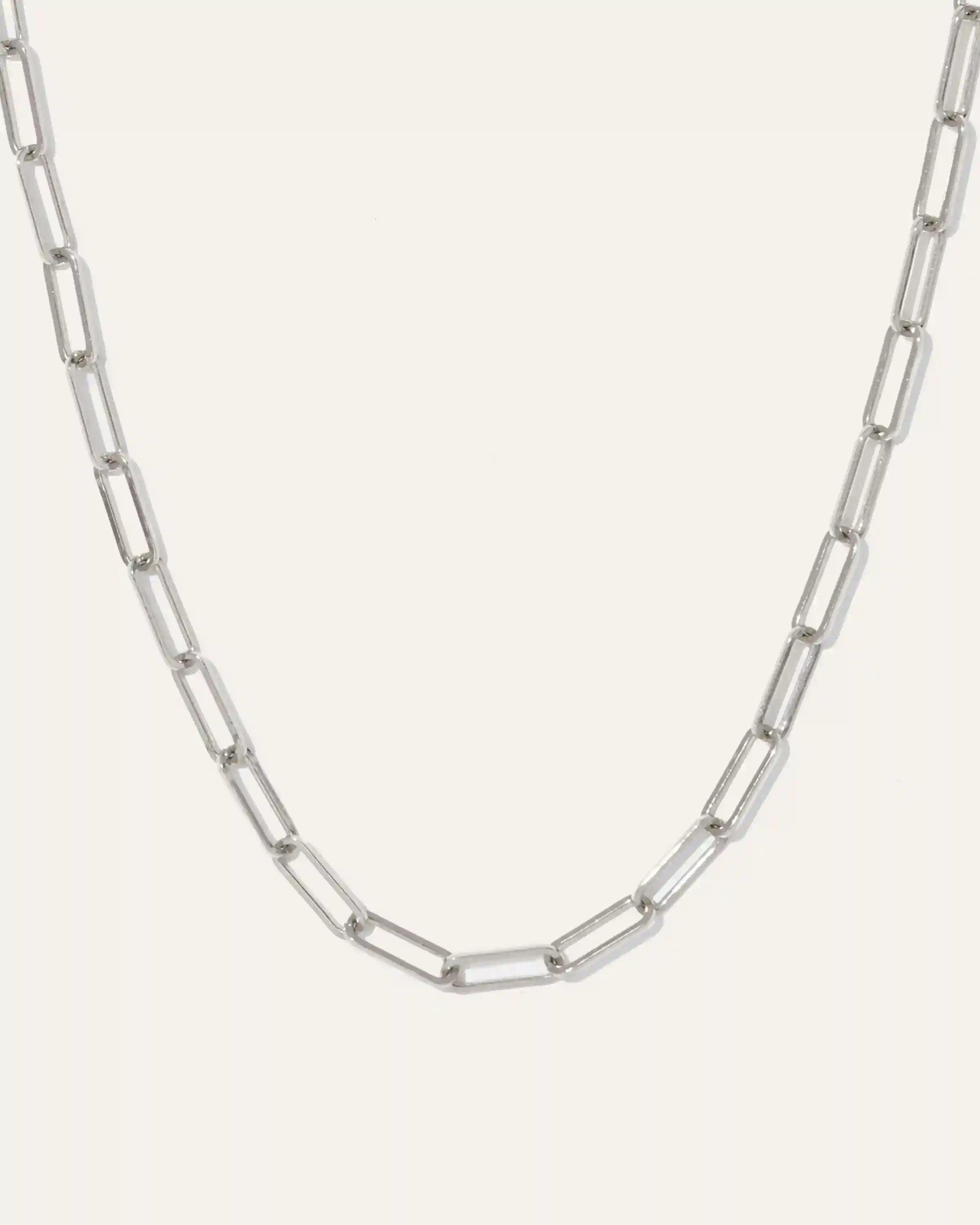 14K Gold Paperclip Chain Necklace - 2.7mm