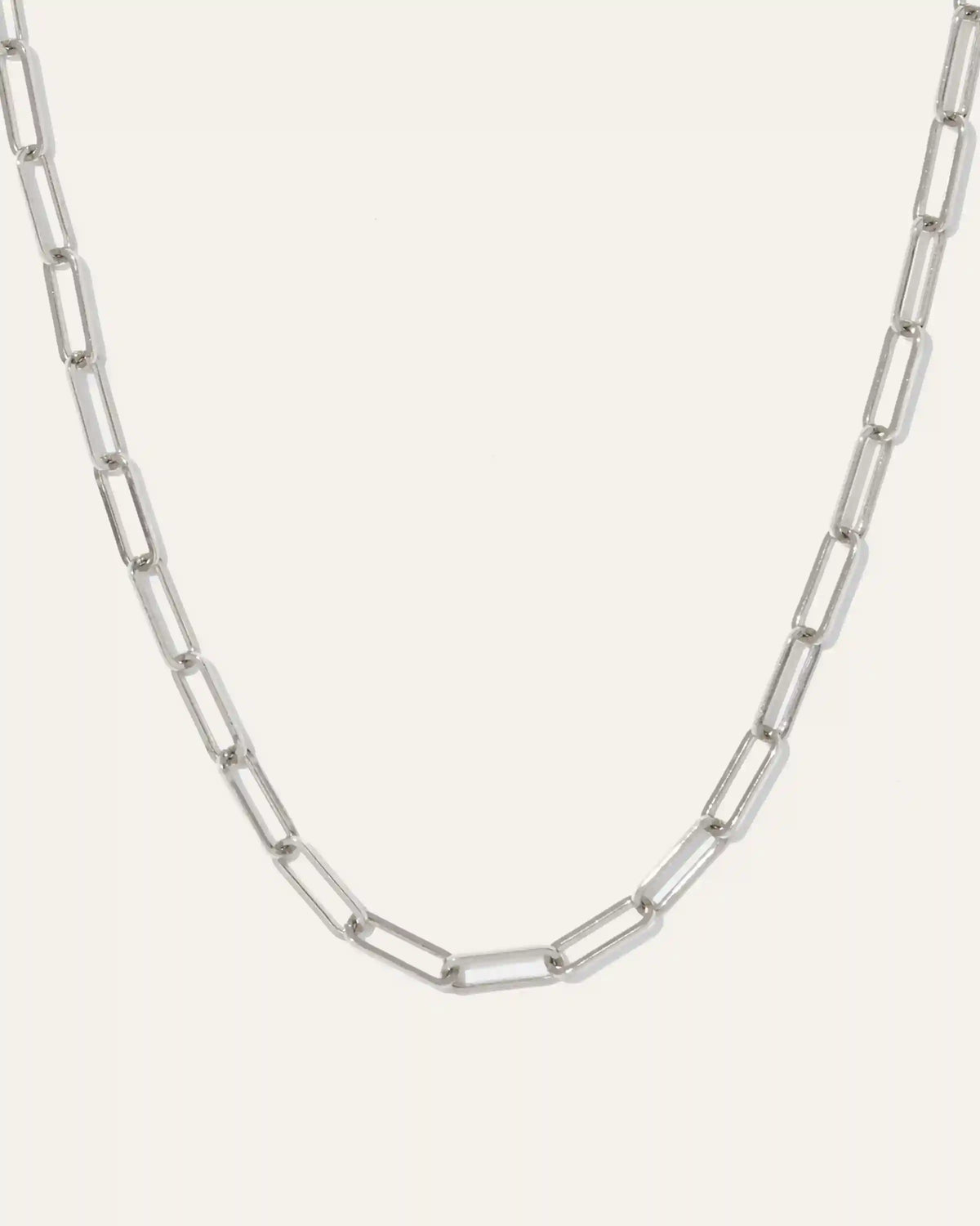 14K Gold Paperclip Chain Necklace - 2.7mm
