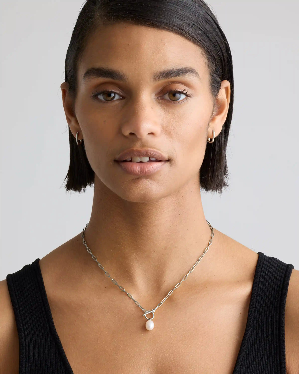 Freshwater Cultured Pearl Toggle Necklace