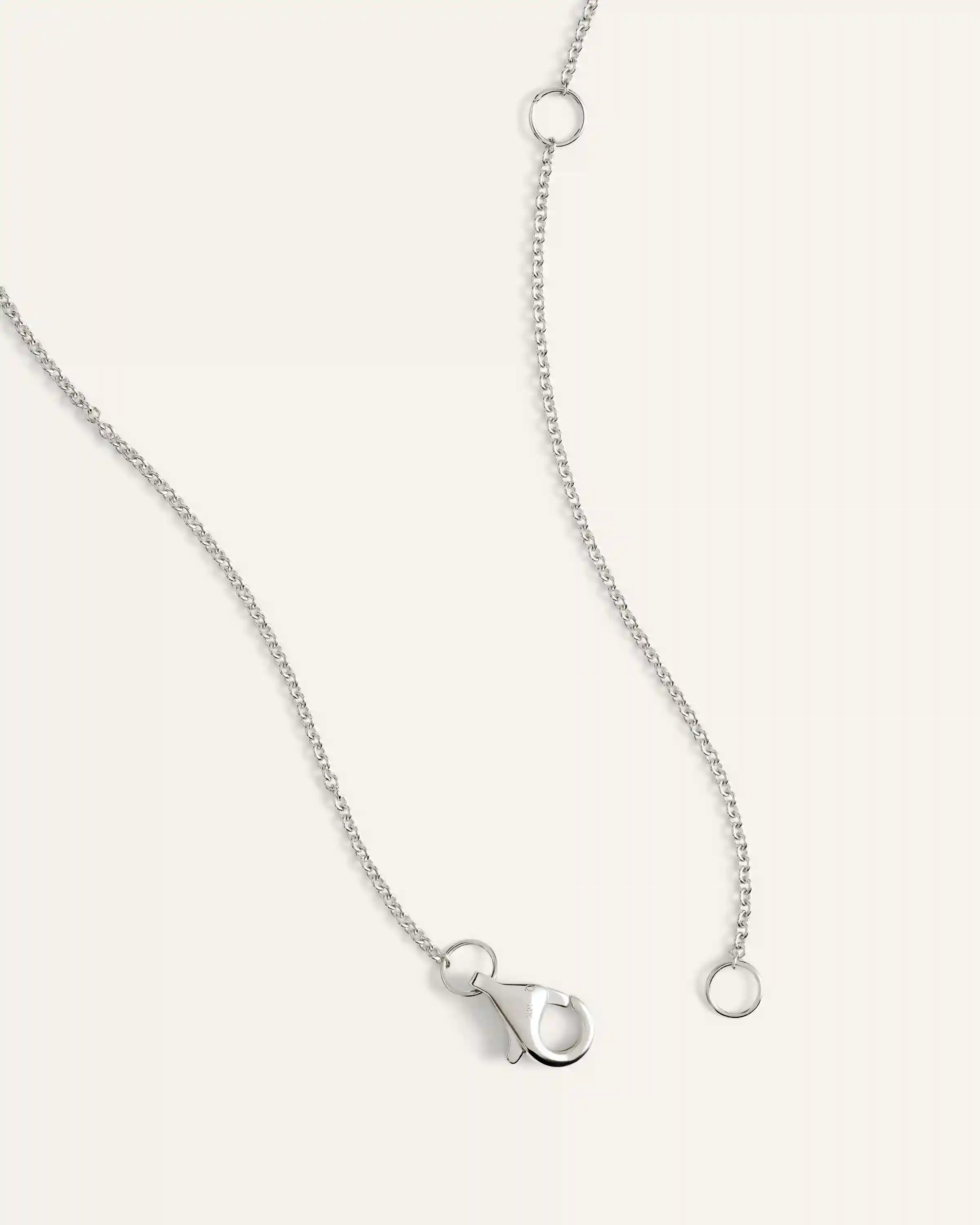 14K Gold Diamond Bezel Station Necklace