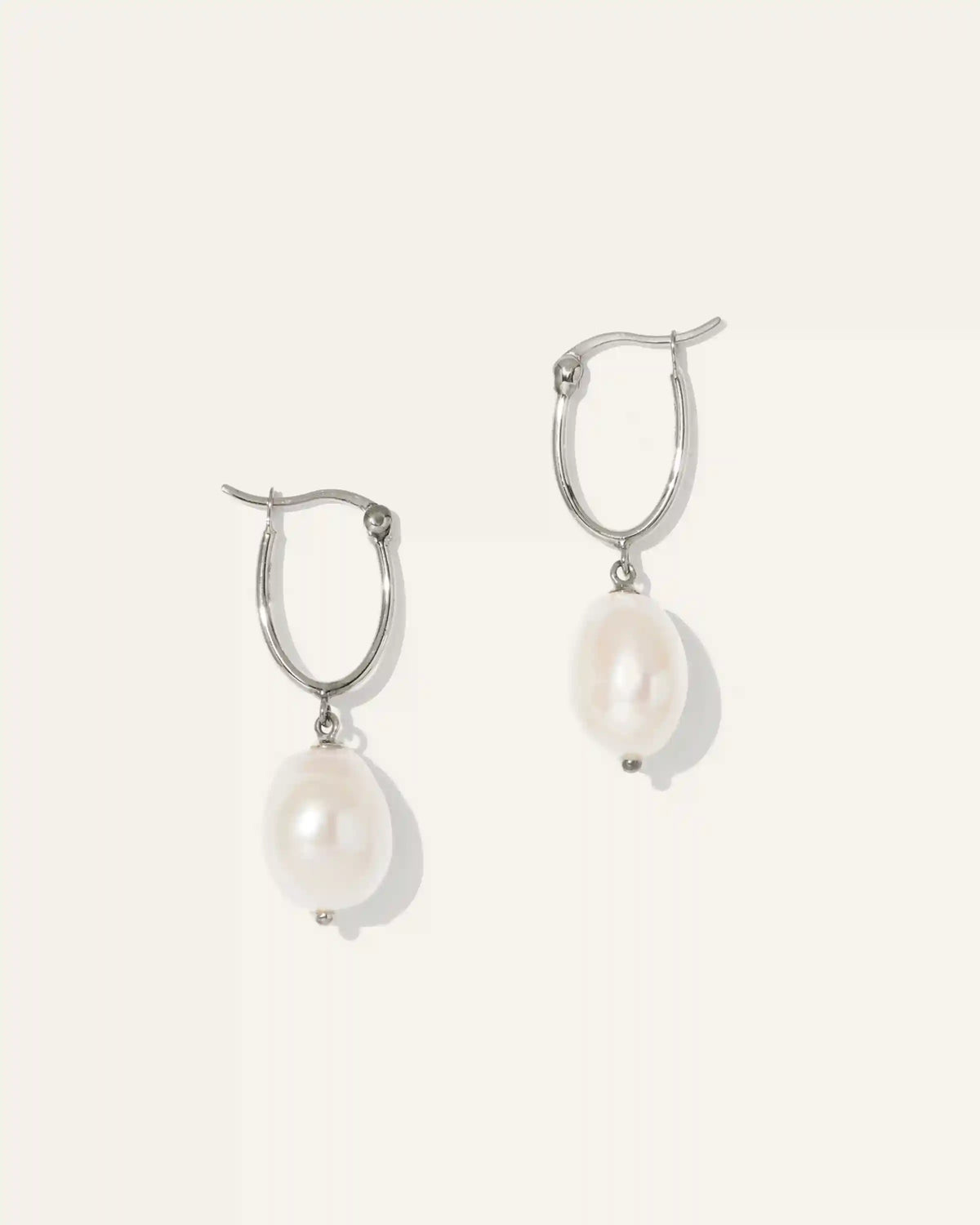 Freshwater Cultured Pearl Hoops