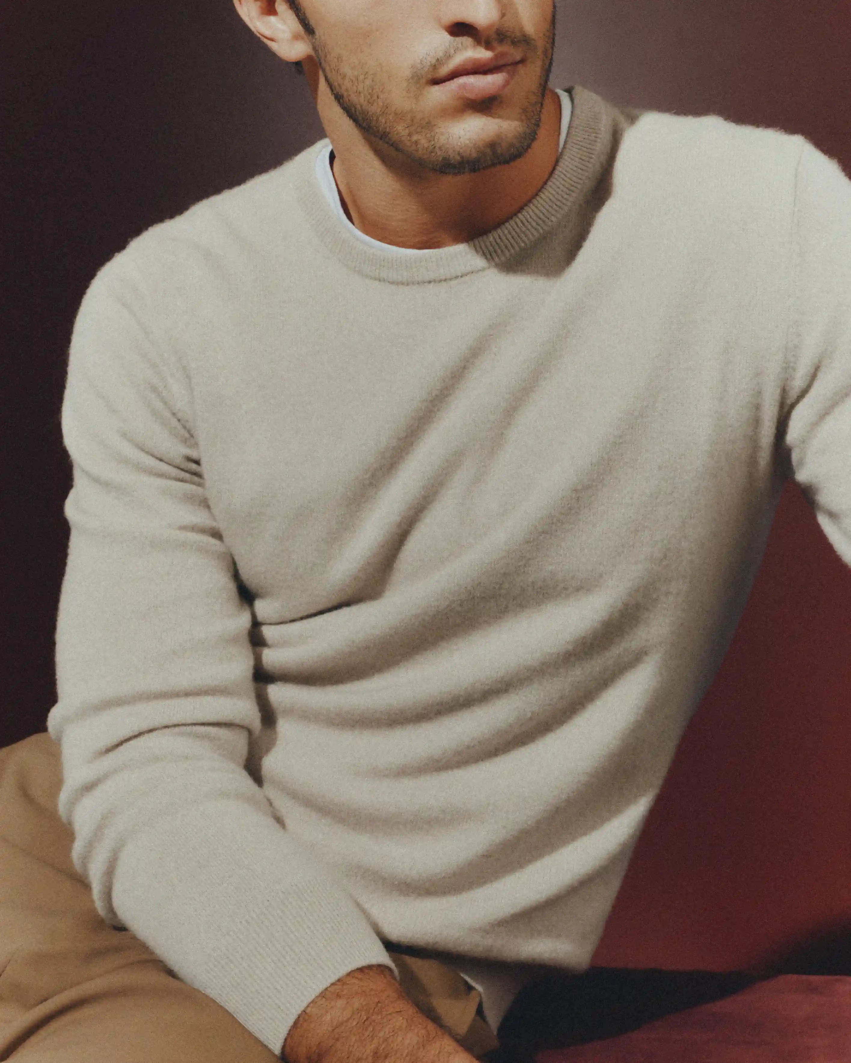 Mongolian Cashmere Crewneck Sweater