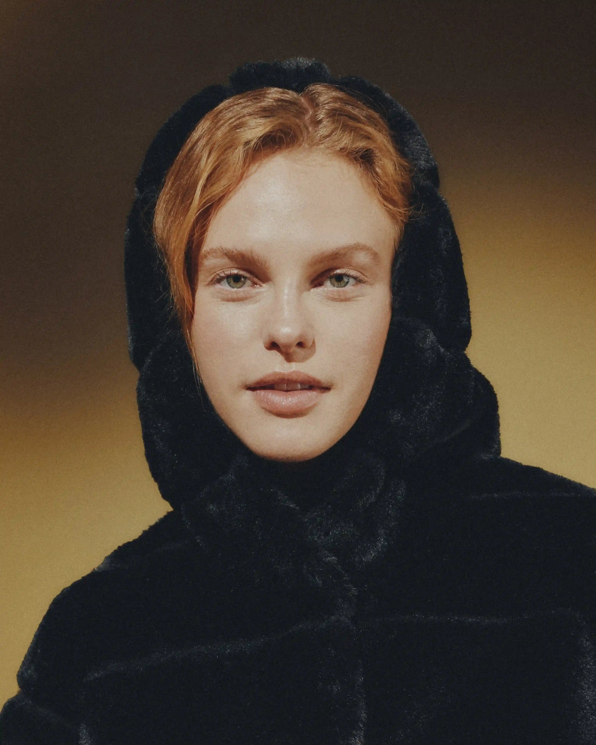 Hooded Faux Fur Jacket
