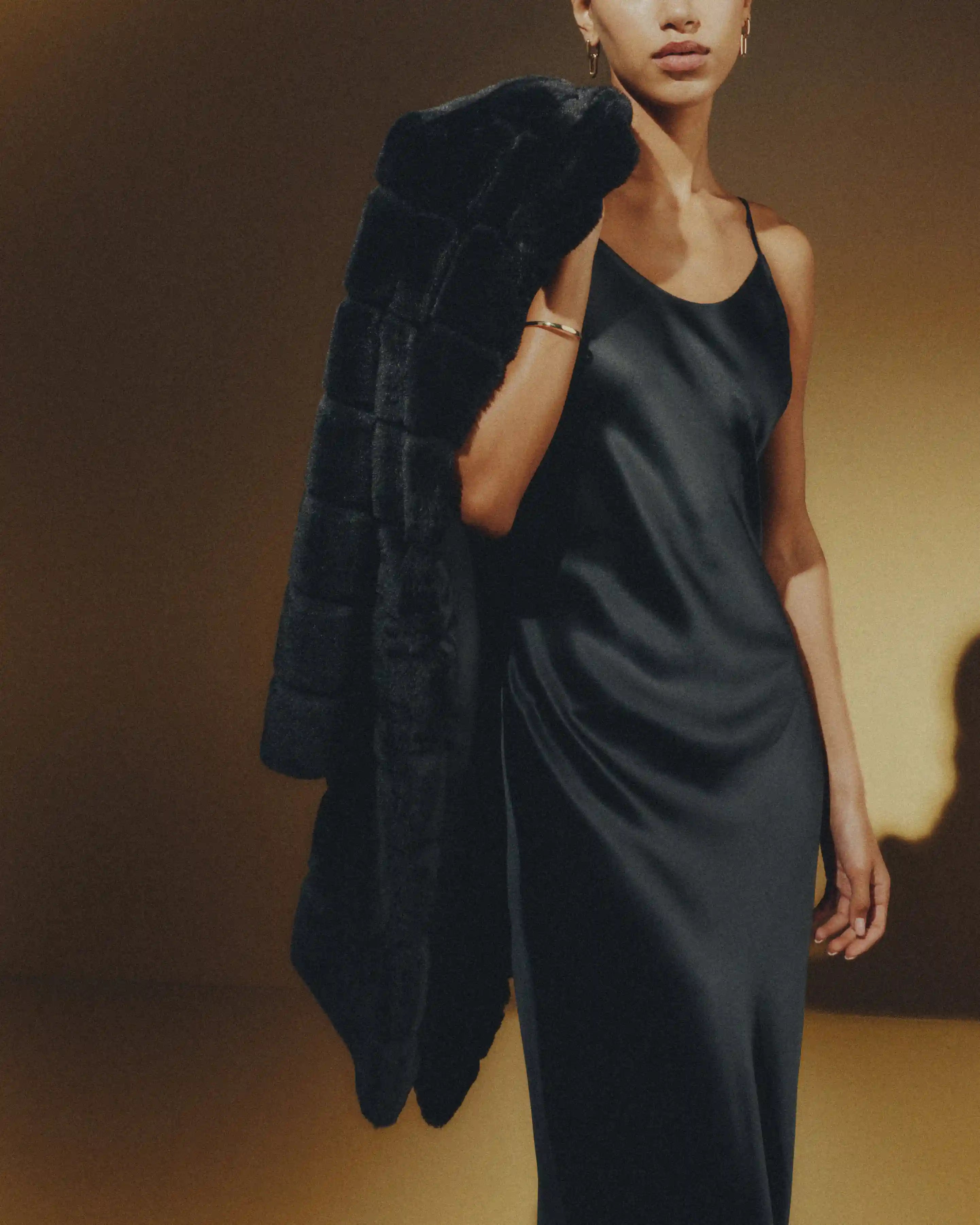 Faux Fur Long Coat