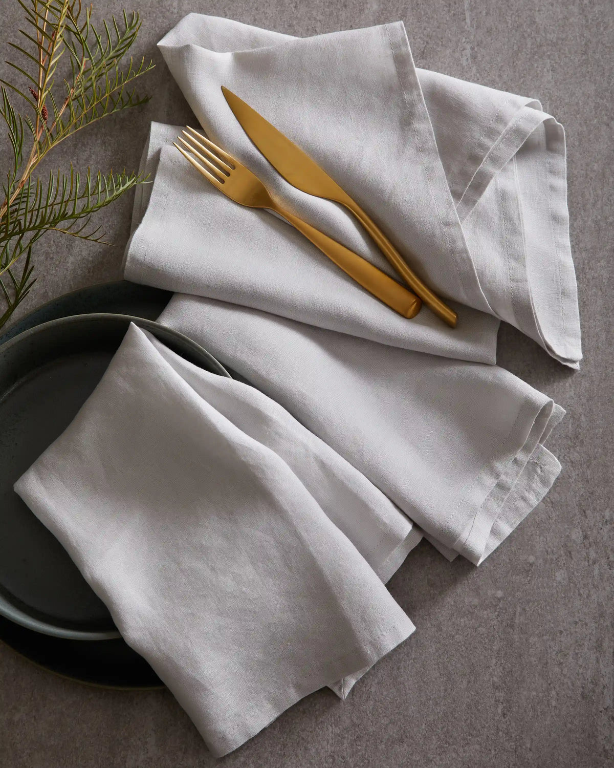 European Linen Napkins, Set of 12