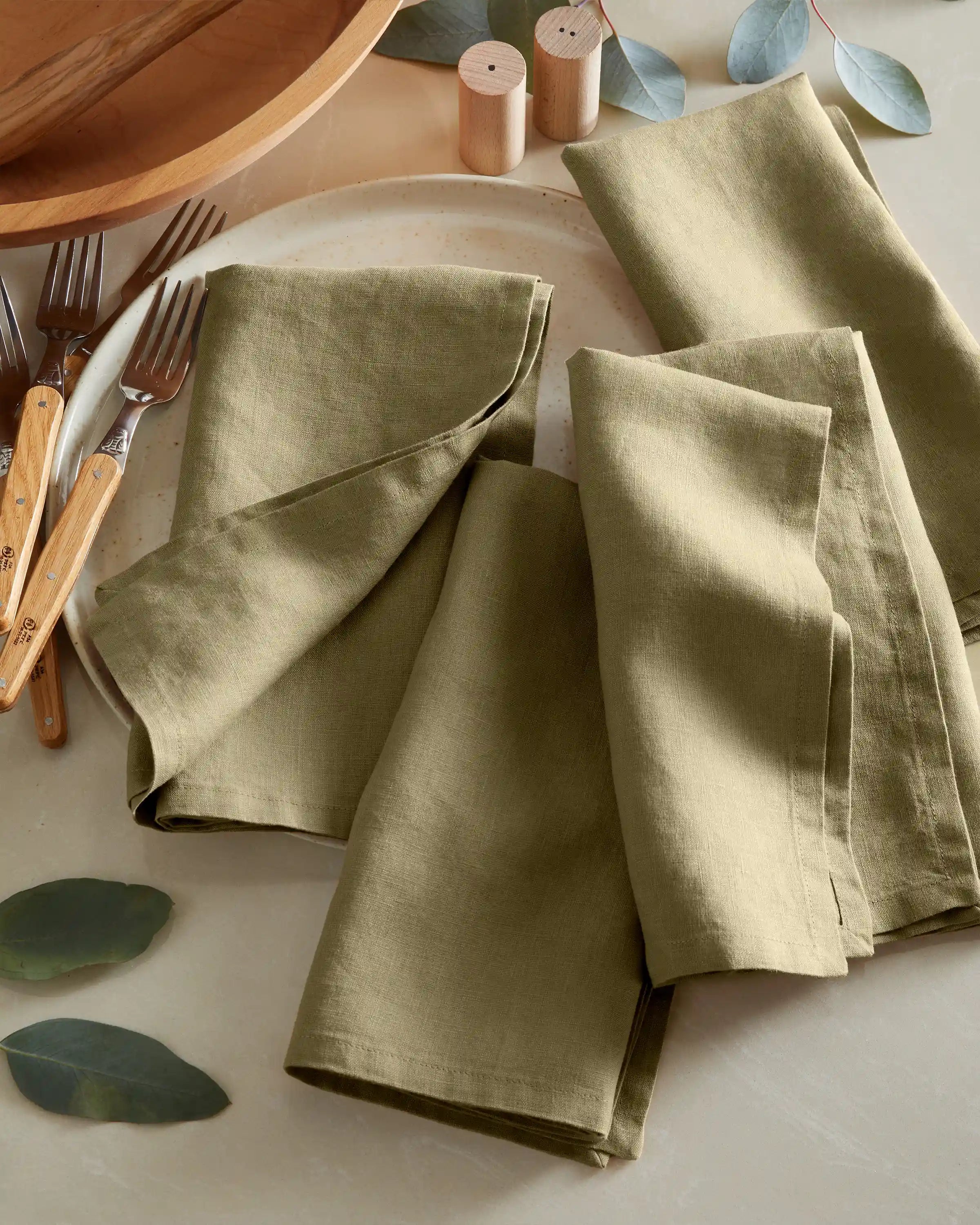 European Linen Napkins, Set of 12