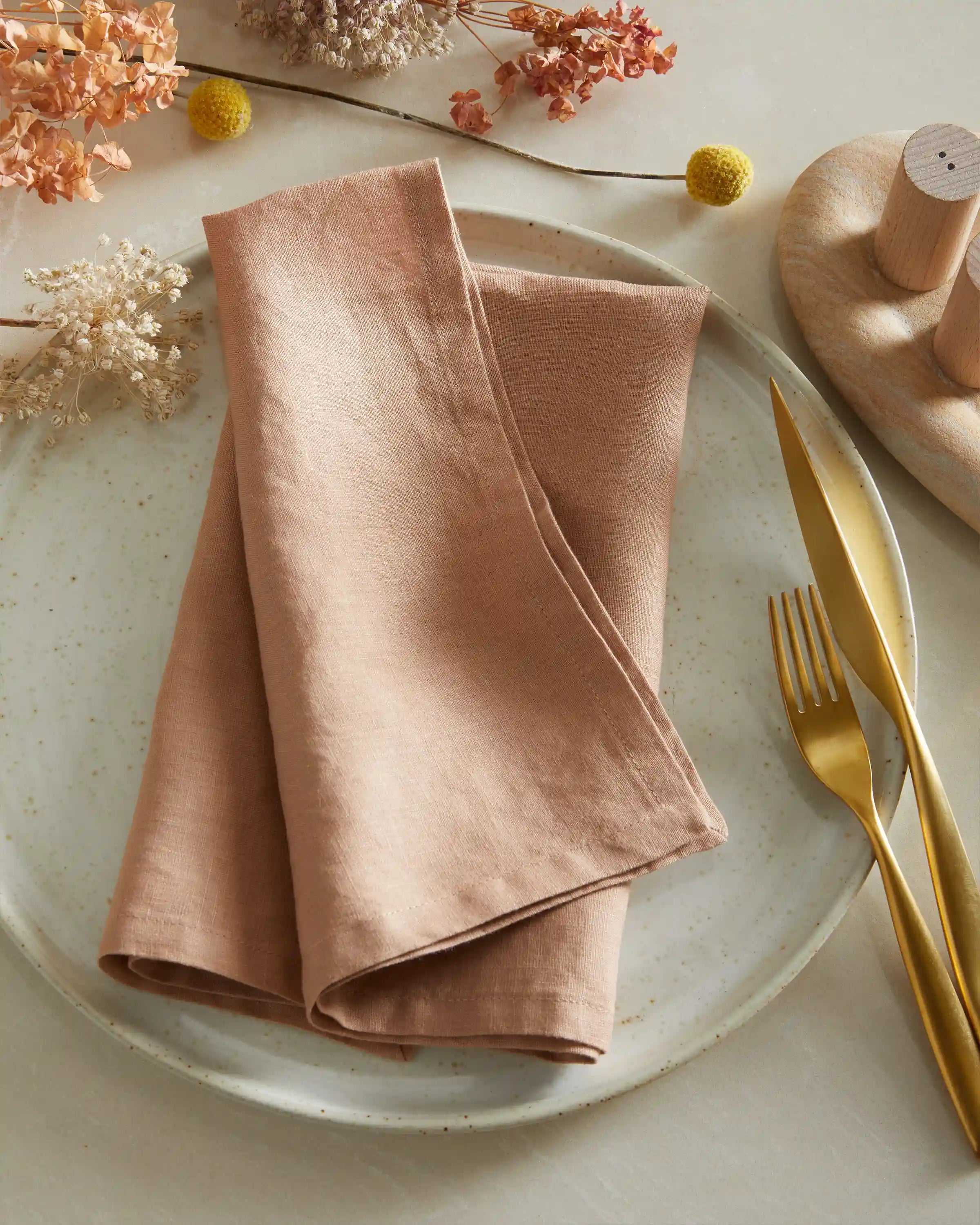 European Linen Napkins, Set of 12