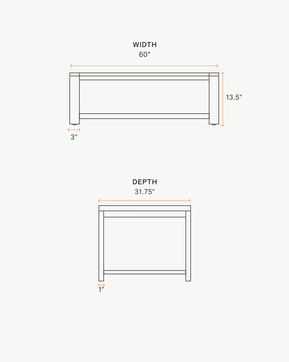 Linear Aluminum Outdoor Coffee Table