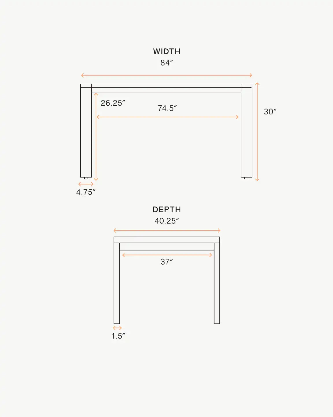 Linear Solid Teak Outdoor Dining Table