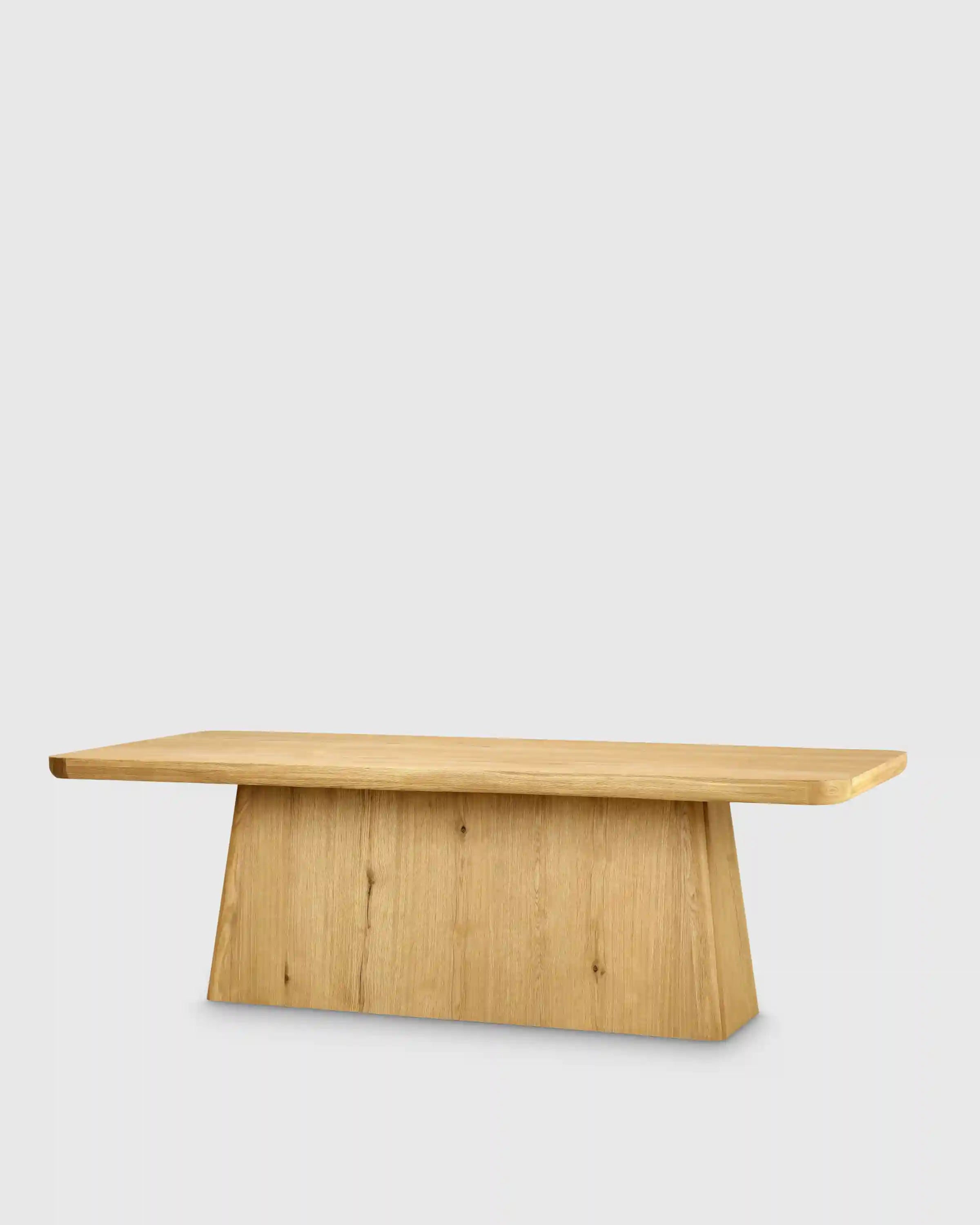 Rustic Oak Plinth Dining Table