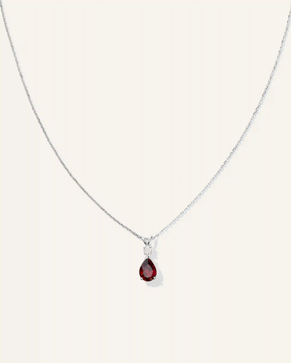 14K Gold Diamond & Semi-Precious Gemstone Drop Necklace