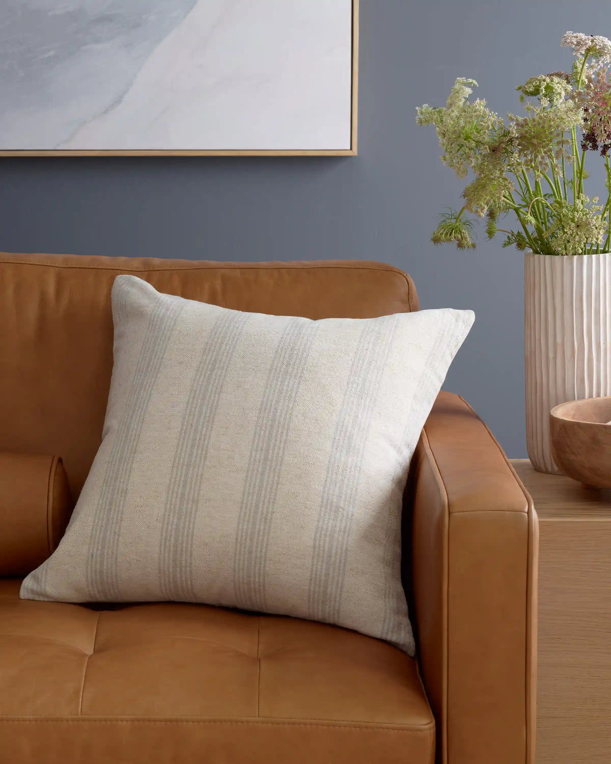 Neutral Stripe Pillow Cover (Set of 2)