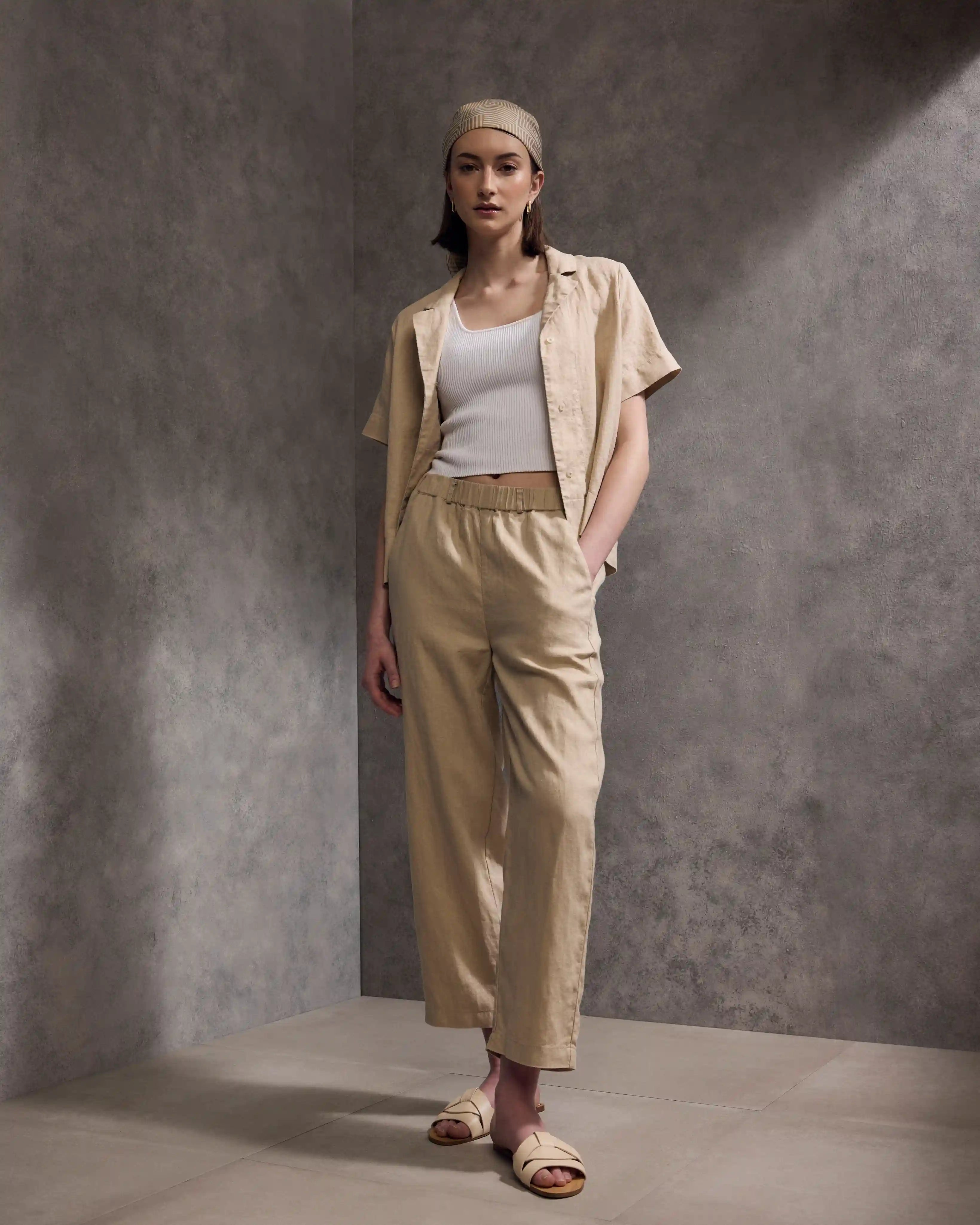 100% European Linen Short Sleeve Shirt
