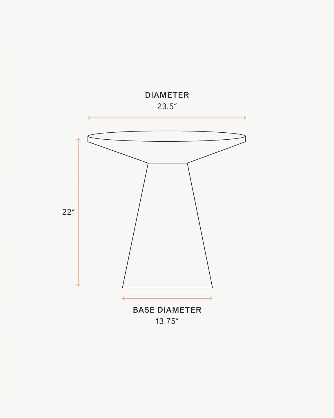 Oak Pedestal End Table