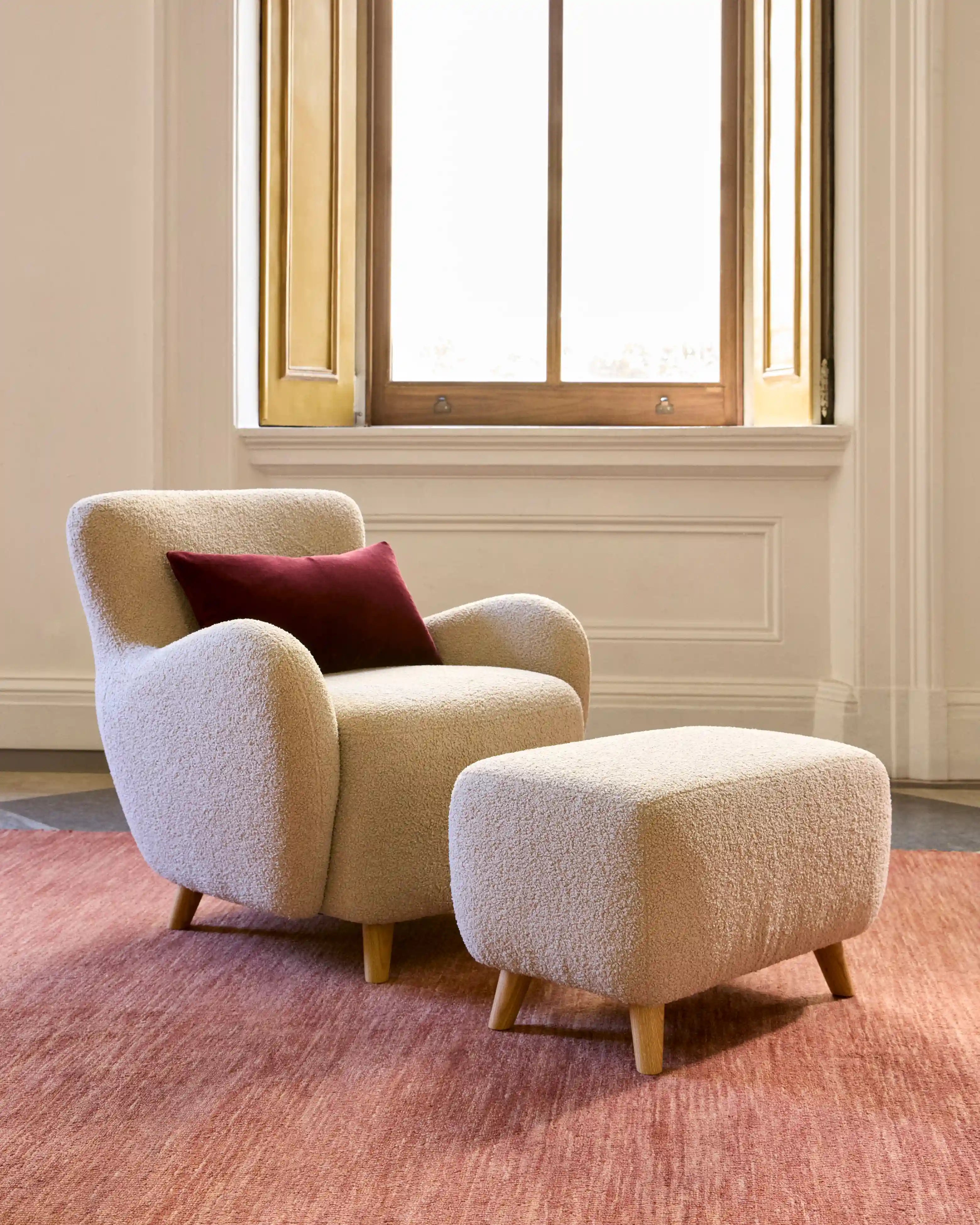 Teddy Boucle Petite Ottoman