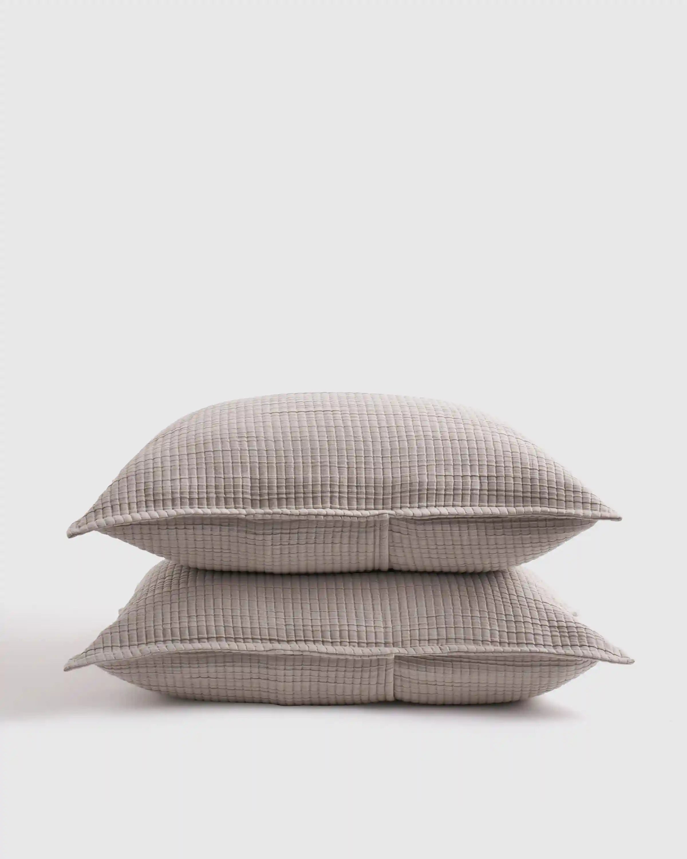 Organic Ribbed Cotton Shams