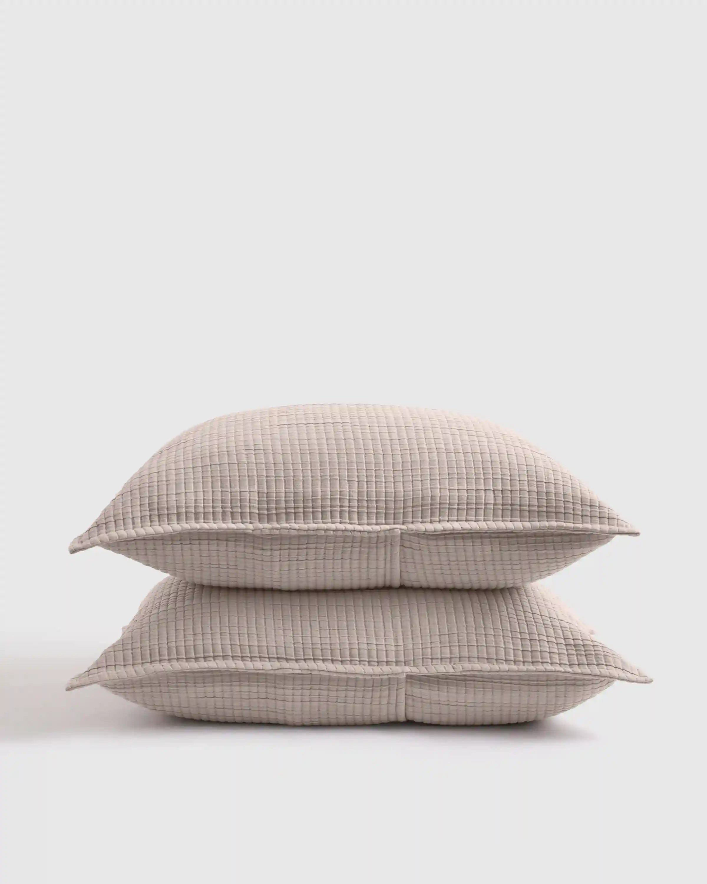 Organic Ribbed Cotton Shams