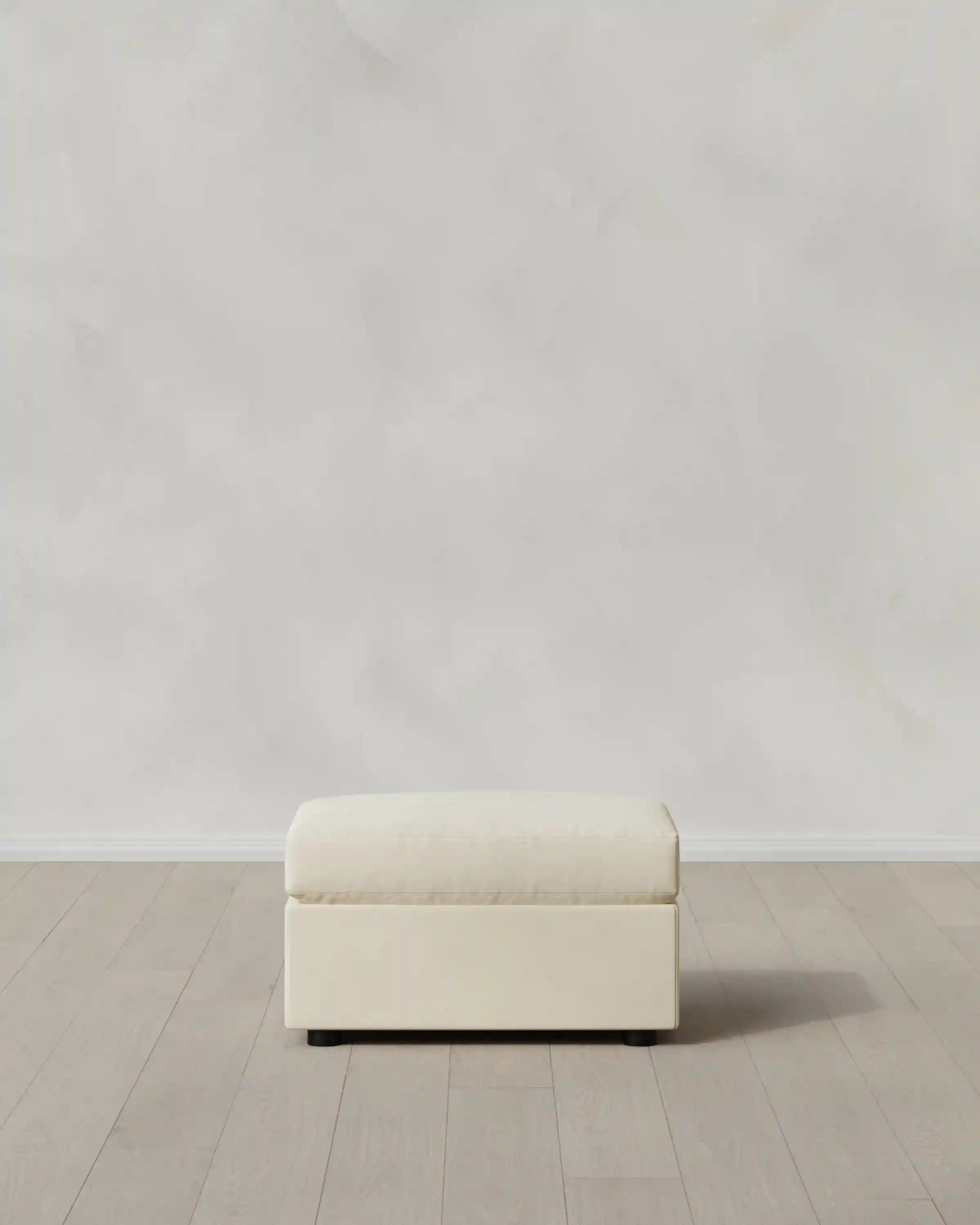 Brennan Ottoman in Performance Velvet