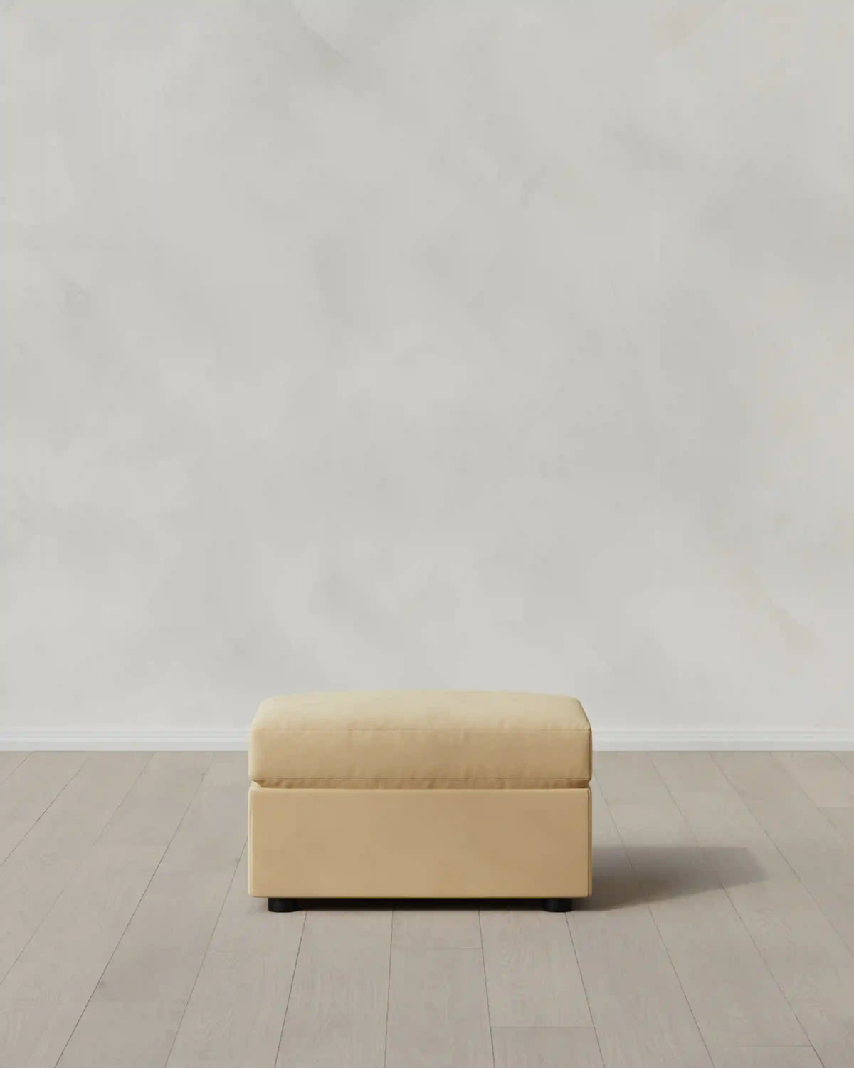 Brennan Ottoman in Performance Velvet