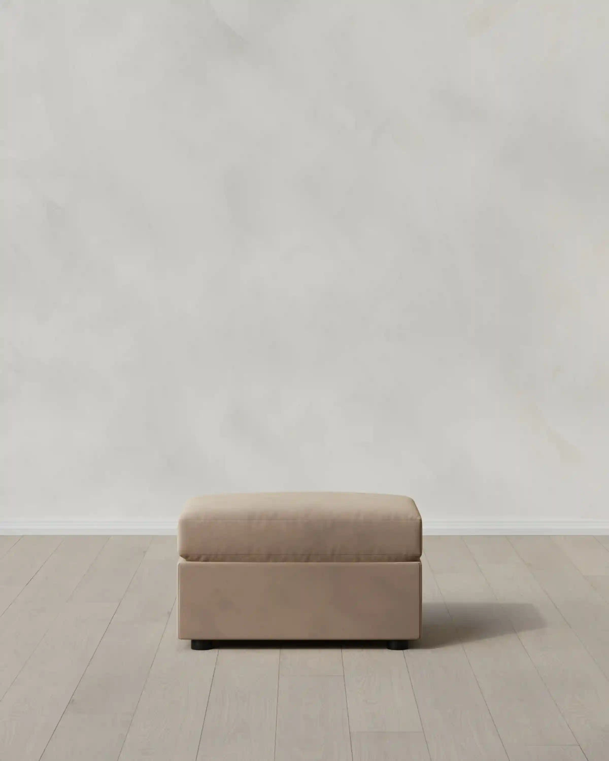 Brennan Ottoman in Performance Velvet