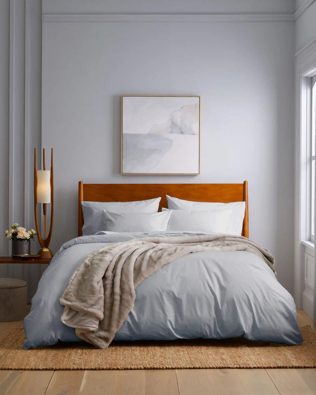 Organic Crisp Percale Sham Set