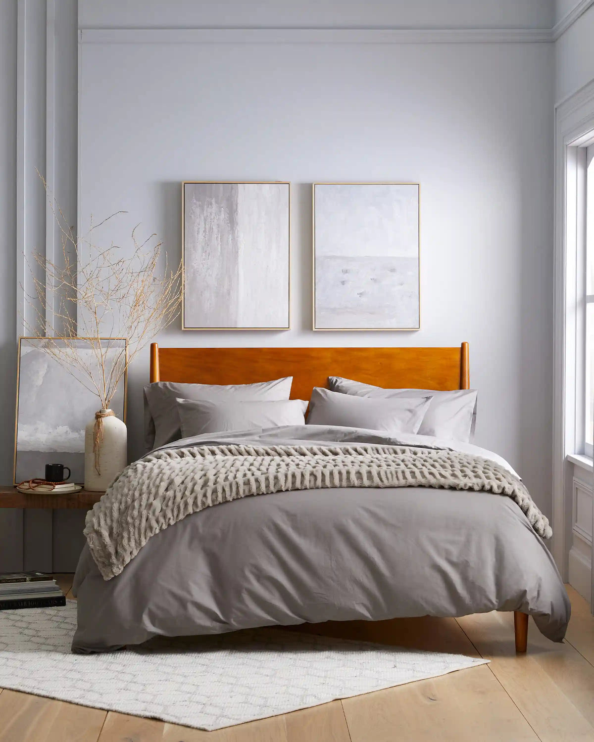 Organic Crisp Percale Sham Set