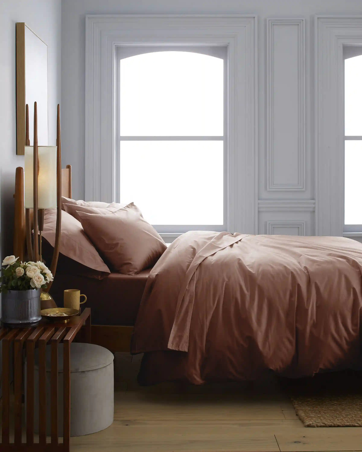 Organic Crisp Percale Duvet Cover Set