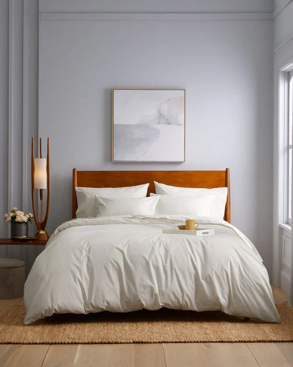 Organic Crisp Percale Sham Set