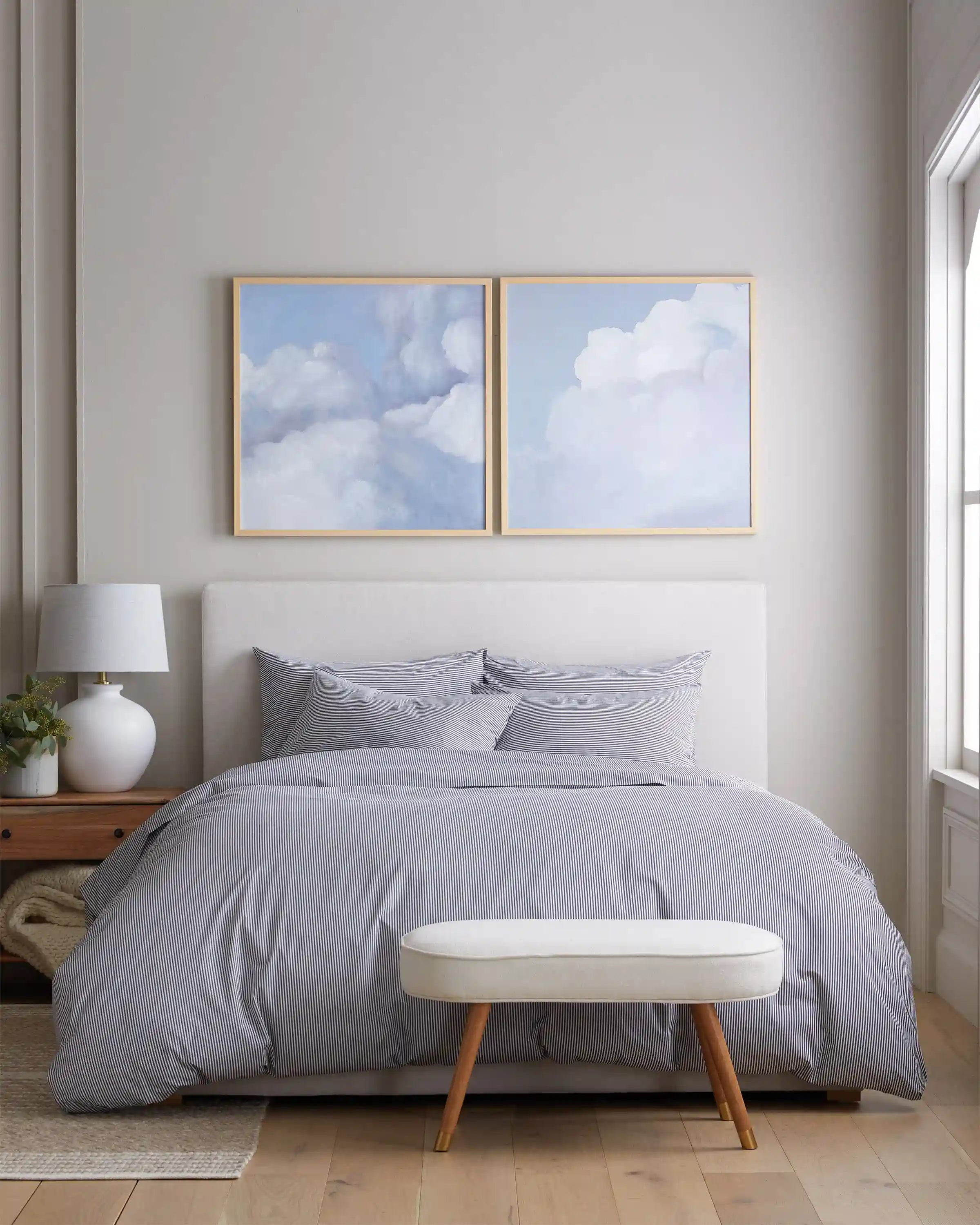 Organic Crisp Percale Sham Set